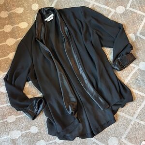 Another Thyme Vintage Black Sheer Shawl Women’s Size 22/24